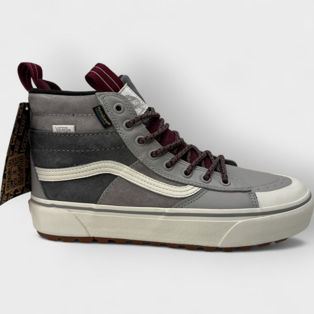 Vans Sk8-Hi MTE-2 Grey/White Womens Sz 9.5 New VN0A5HZZ51P - Picture 2 of 15